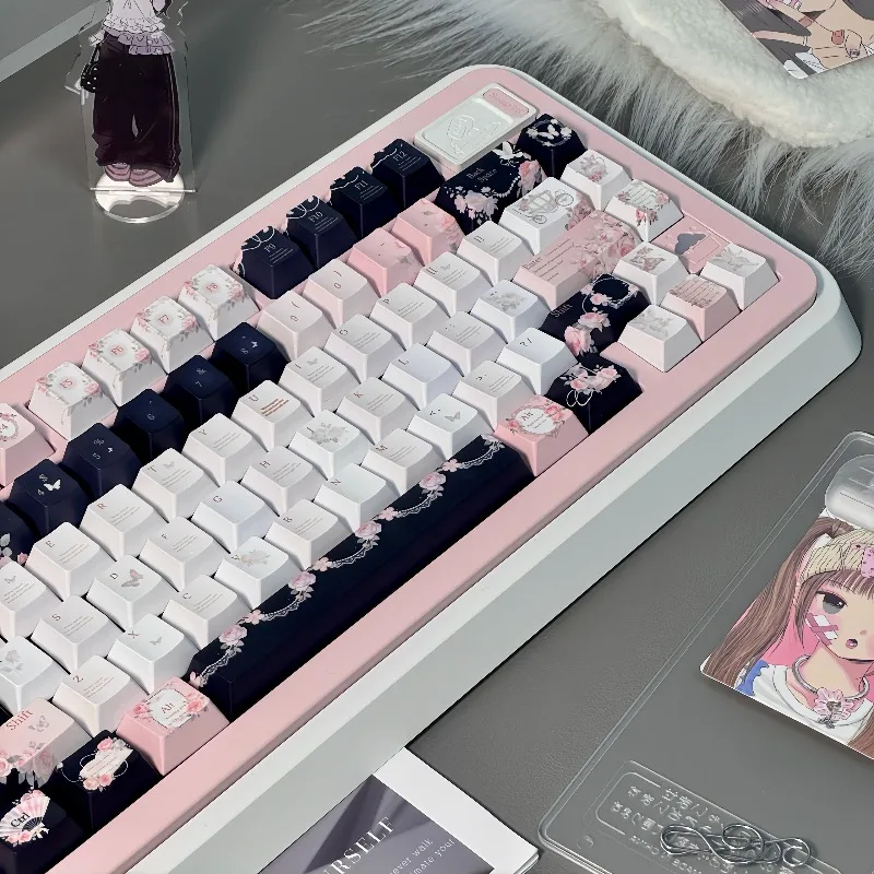 Gilded Powder Theme Keycaps Set Customization PBT Sublimation Cherry Profile Keyboard Cap for Mechanical Keyboard Accessories
Gilded Powder Theme Keycaps Set Customization PBT Sublimation Cherry Profile Keyboard Cap for Mechanical Keyboard Accessories