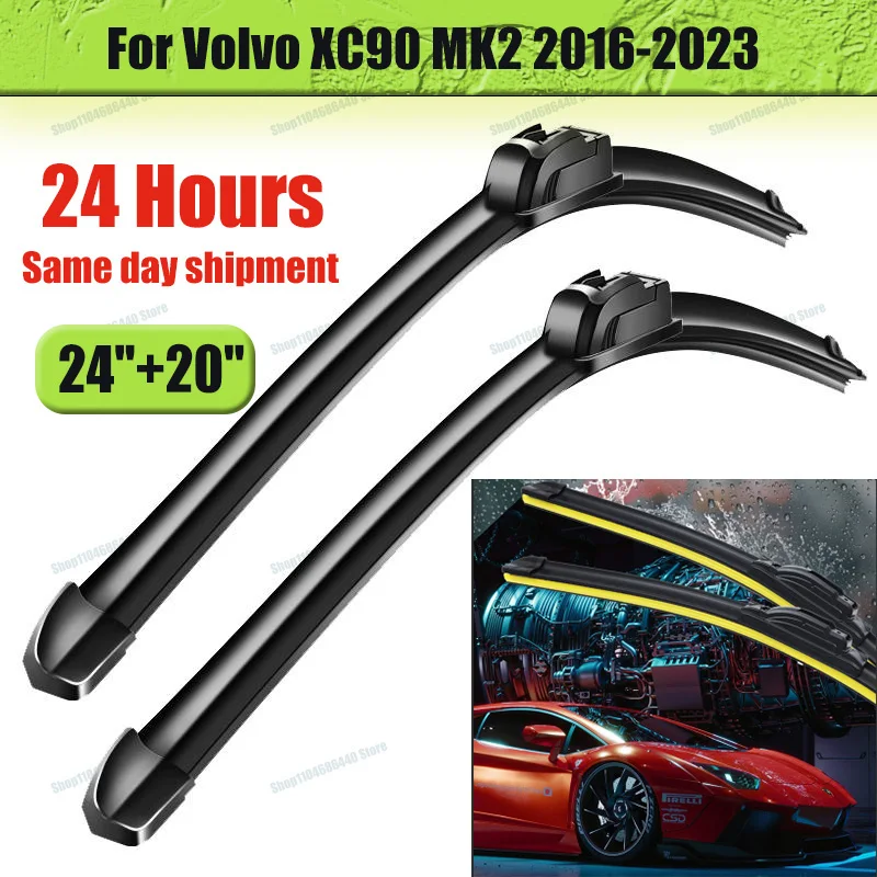 Wiper Front Wiper Blades Set For Volvo XC90 MK2 2016 - 2023 2017 2018 2019 2020 2021 2022 Windshield Windscreen 24"20"
Wiper Front Wiper Blades Set For Volvo XC90 MK2 2016 - 2023 2017 2018 2019 2020 2021 2022 Windshield Windscreen 24"20"