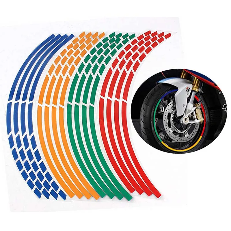 16 Strips Bicycle Wheel Reflective Tape Bicycle Motorcycle Rim Stripe 16 17 18inch Safety Cycling Reflective Stickers BC0195
16 Strips Bicycle Wheel Reflective Tape Bicycle Motorcycle Rim Stripe 16 17 18inch Safety Cycling Reflective Stickers BC0195