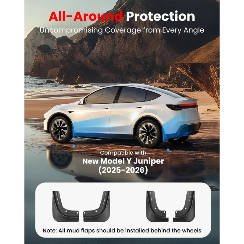 Hidden Invisible Mud Flaps Splash Guards Fits Tesla 2025 Model Y Juniper Facelift Car Exterior Decor Modified Accessories Parts
Hidden Invisible Mud Flaps Splash Guards Fits Tesla 2025 Model Y Juniper Facelift Car Exterior Decor Modified Accessories Parts