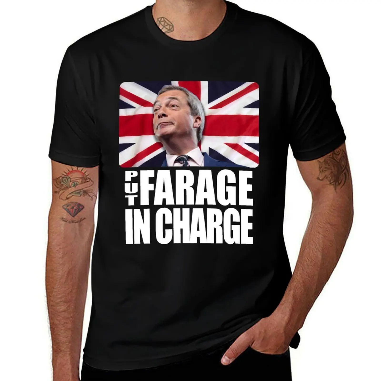 PUT FARAGE IN CHARGE Nigel Farage Brexit TShirt T-Shirt Basic Plain Short Sleeve Crew Neck Tee
PUT FARAGE IN CHARGE Nigel Farage Brexit TShirt T-Shirt Basic Plain Short Sleeve Crew Neck Tee