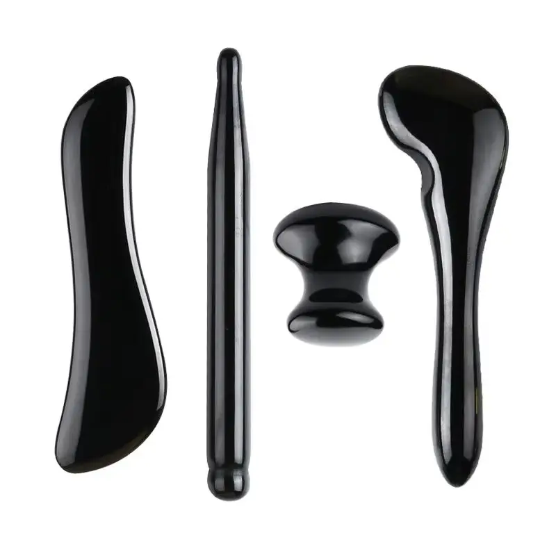 Natural Stone Guasha Massage Gouache Scraper For Face Jade Roller Massager Set Black Obsidian Gua Sha Board Facial SkinCare Tool
Natural Stone Guasha Massage Gouache Scraper For Face Jade Roller Massager Set Black Obsidian Gua Sha Board Facial SkinCare Tool