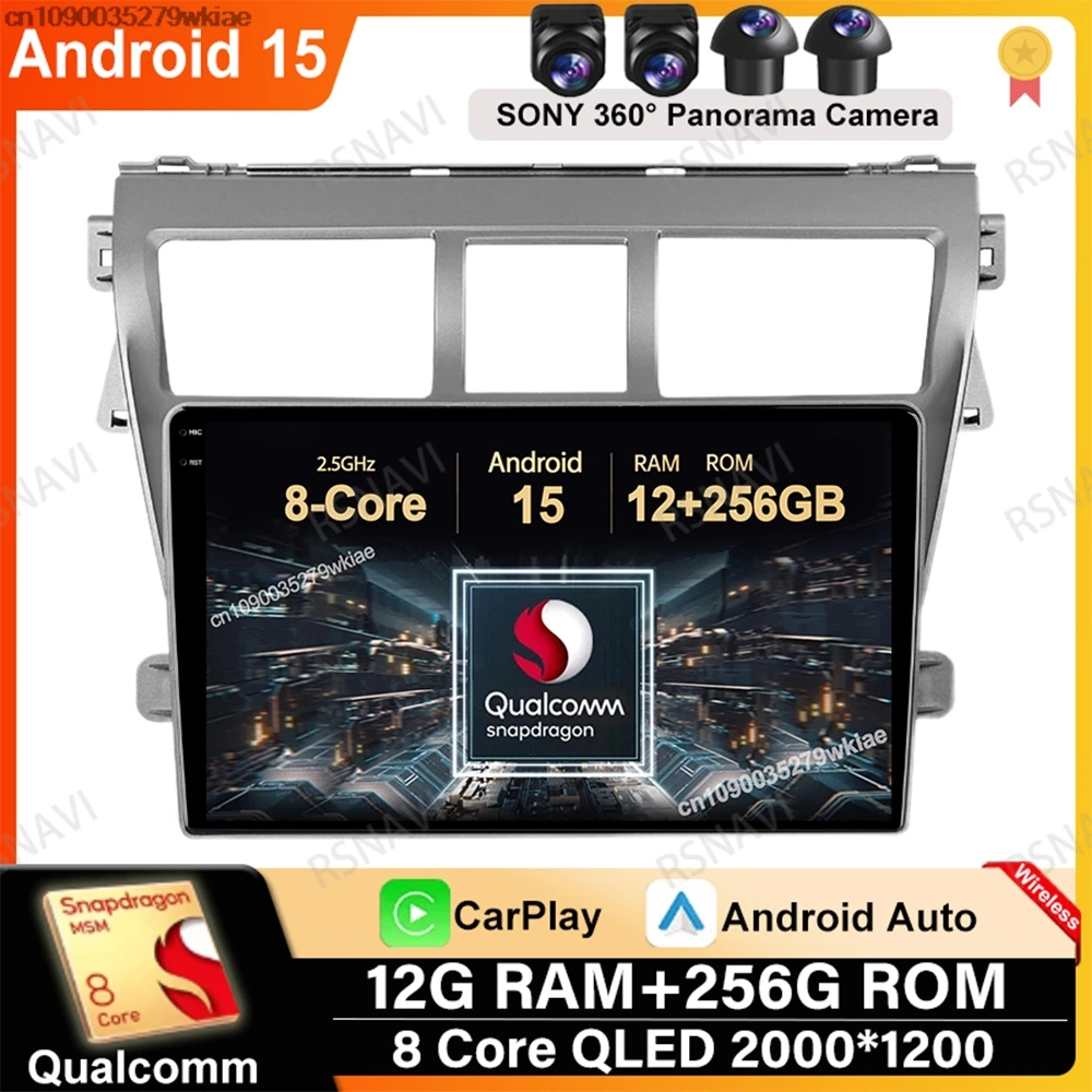 Android 15 For Toyota Vios Yaris 2007 - 2012 GPS DVD 4G LTE Multimedia Wireless Carplay Auto Qualcomm Head Unit Car Radio QLED
Android 15 For Toyota Vios Yaris 2007 - 2012 GPS DVD 4G LTE Multimedia Wireless Carplay Auto Qualcomm Head Unit Car Radio QLED