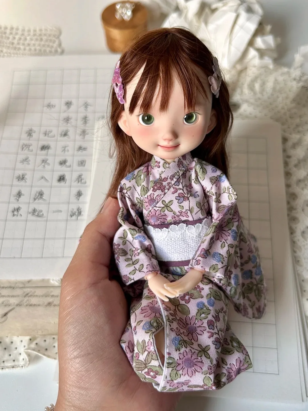 New Missing tooth Girl 1/6 bjd K3 sd doll hale bailu small mental retardation ball joint shape resin advanced resin Spot makeup
New Missing tooth Girl 1/6 bjd K3 sd doll hale bailu small mental retardation ball joint shape resin advanced resin Spot makeup