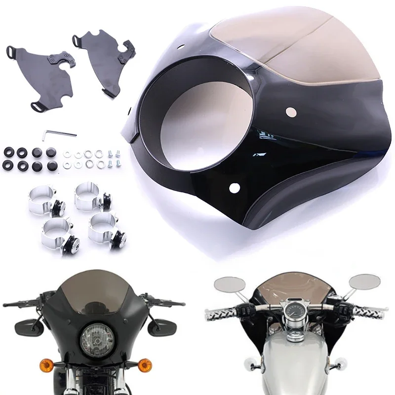 RTS Motorcycle Windshield Windswcreen Fairing W/ Bracket Mounting Kit Fit For Harley Sportster XL 1988-2018
RTS Motorcycle Windshield Windswcreen Fairing W/ Bracket Mounting Kit Fit For Harley Sportster XL 1988-2018