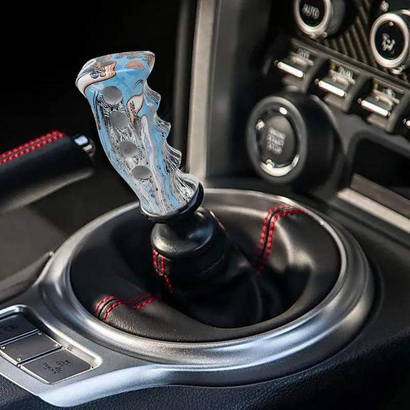 Shift Knob Knife Handle Grip With 4 Holes Resin Graffiti Screws Adapter Interior Accessories Ergonomics Trucks SUVs Cars
Shift Knob Knife Handle Grip With 4 Holes Resin Graffiti Screws Adapter Interior Accessories Ergonomics Trucks SUVs Cars