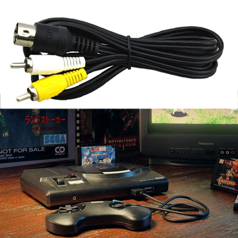 AV Cable Audio Video Cable Cord For SEGA Mega Drive 1 For 1 1.8 Meters
AV Cable Audio Video Cable Cord For SEGA Mega Drive 1 For 1 1.8 Meters