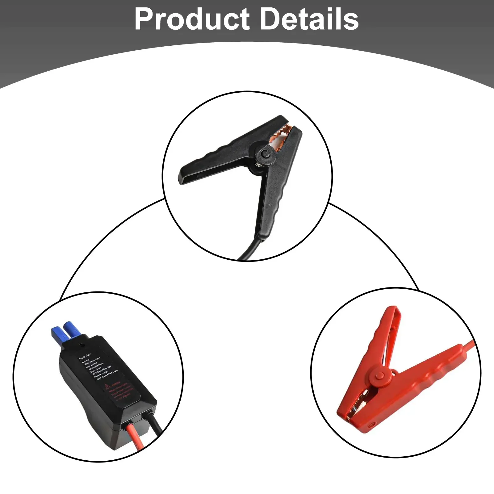 12V 500A For Alligator Clamp Booster Cable for Car For Jump Starter Short Circuit and Reverse Polarity Protection
12V 500A For Alligator Clamp Booster Cable for Car For Jump Starter Short Circuit and Reverse Polarity Protection