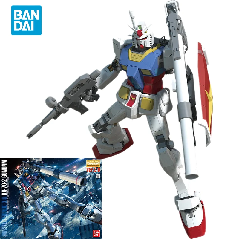 Bandai Original GUNDAM Anime Model MG 1/100 MASTER GRADE 3.0 RX-78-2 Gundam Action Figure Assembly Model Toys Gifts for Kids
Bandai Original GUNDAM Anime Model MG 1/100 MASTER GRADE 3.0 RX-78-2 Gundam Action Figure Assembly Model Toys Gifts for Kids