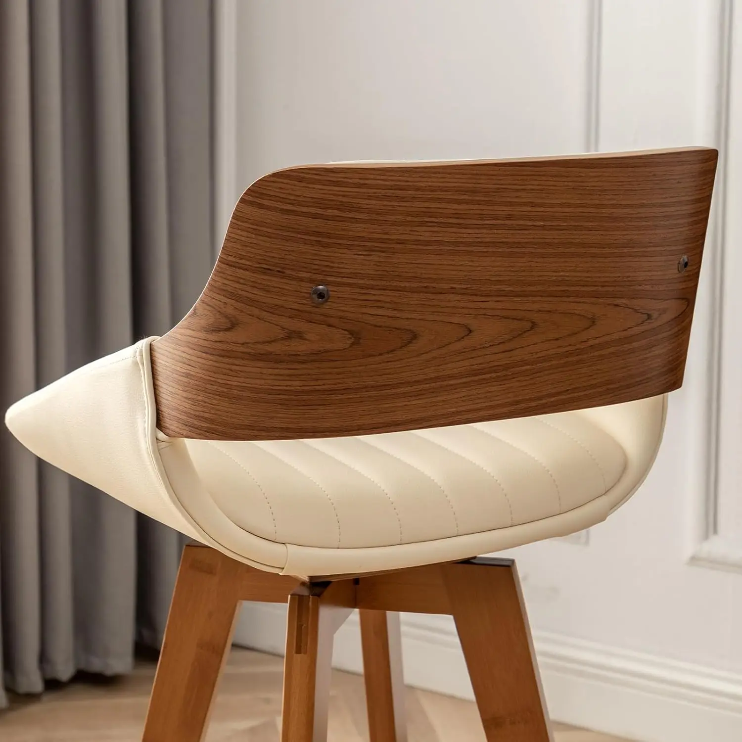 Swivel Bar Stools Set of 2 Mid Century Modern Faux Leather Upholstered Bar Height Barstools,Kitchen Island Wooden Bar Chairs
Swivel Bar Stools Set of 2 Mid Century Modern Faux Leather Upholstered Bar Height Barstools,Kitchen Island Wooden Bar Chairs