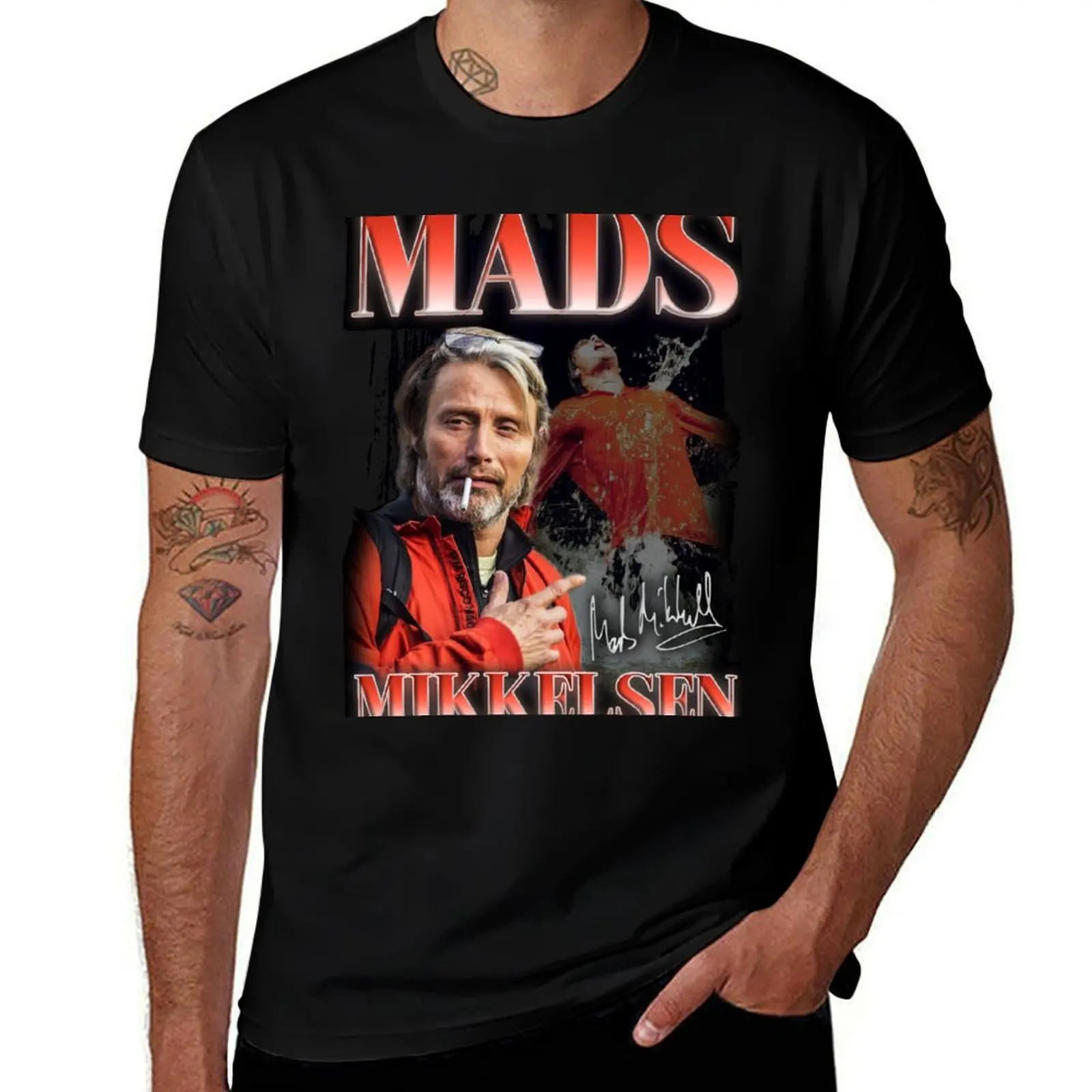 Mads Mikkelsen 90s Style T-Shirt (version 2) T-Shirt Sports Casual Breathable Tee Shirt
Mads Mikkelsen 90s Style T-Shirt (version 2) T-Shirt Sports Casual Breathable Tee Shirt