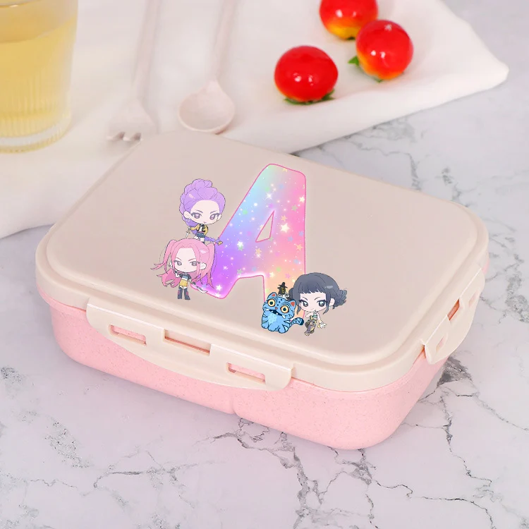 KPop Demon Hunters Lunch Box A-Z Letters Girls Portable Bento Box Anime Food Container Available Microwave Heat Kids Toast Boxes
KPop Demon Hunters Lunch Box A-Z Letters Girls Portable Bento Box Anime Food Container Available Microwave Heat Kids Toast Boxes
