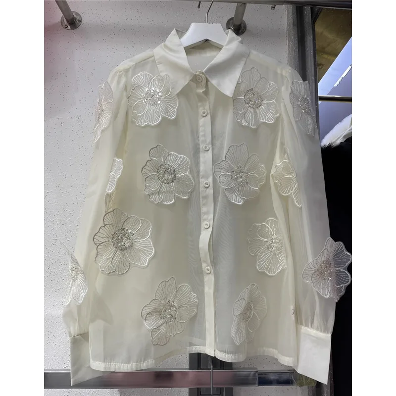2024 Spring Palace French Style Small Fragrance Sequin Three-Dimensional Flower Micro Transparent Mesh Super Fairy Temperament
2024 Spring Palace French Style Small Fragrance Sequin Three-Dimensional Flower Micro Transparent Mesh Super Fairy Temperament