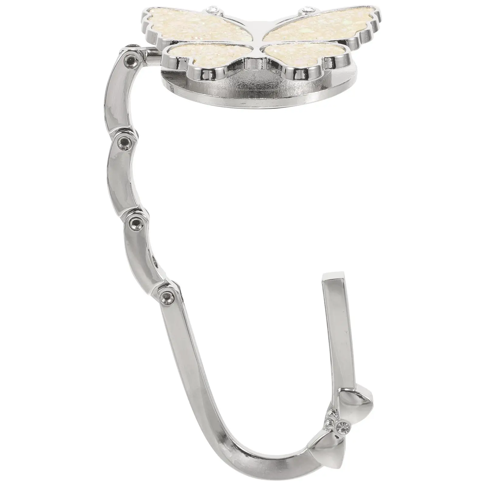 Butterfly Purse Hook Matte White Sparkle Large Foldable Bag Hanger Desk Table Clasp Accessories Women Office Hardware
Butterfly Purse Hook Matte White Sparkle Large Foldable Bag Hanger Desk Table Clasp Accessories Women Office Hardware