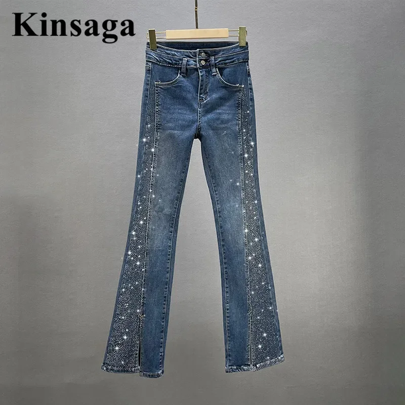 Aesthetic Striae Patchwork Boot Cut Women American Street Chic Rivets Hem Micro Flared Jeans High Wiast Wide Leg Demin Trousers
Aesthetic Striae Patchwork Boot Cut Women American Street Chic Rivets Hem Micro Flared Jeans High Wiast Wide Leg Demin Trousers