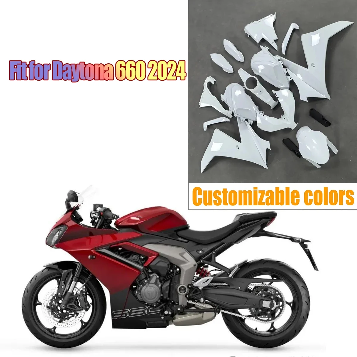 Fit For Triumph Daytona 660 2024 Motorcycle Accessories Fairing Set Bodywork Panel Kit Daytona660
Fit For Triumph Daytona 660 2024 Motorcycle Accessories Fairing Set Bodywork Panel Kit Daytona660