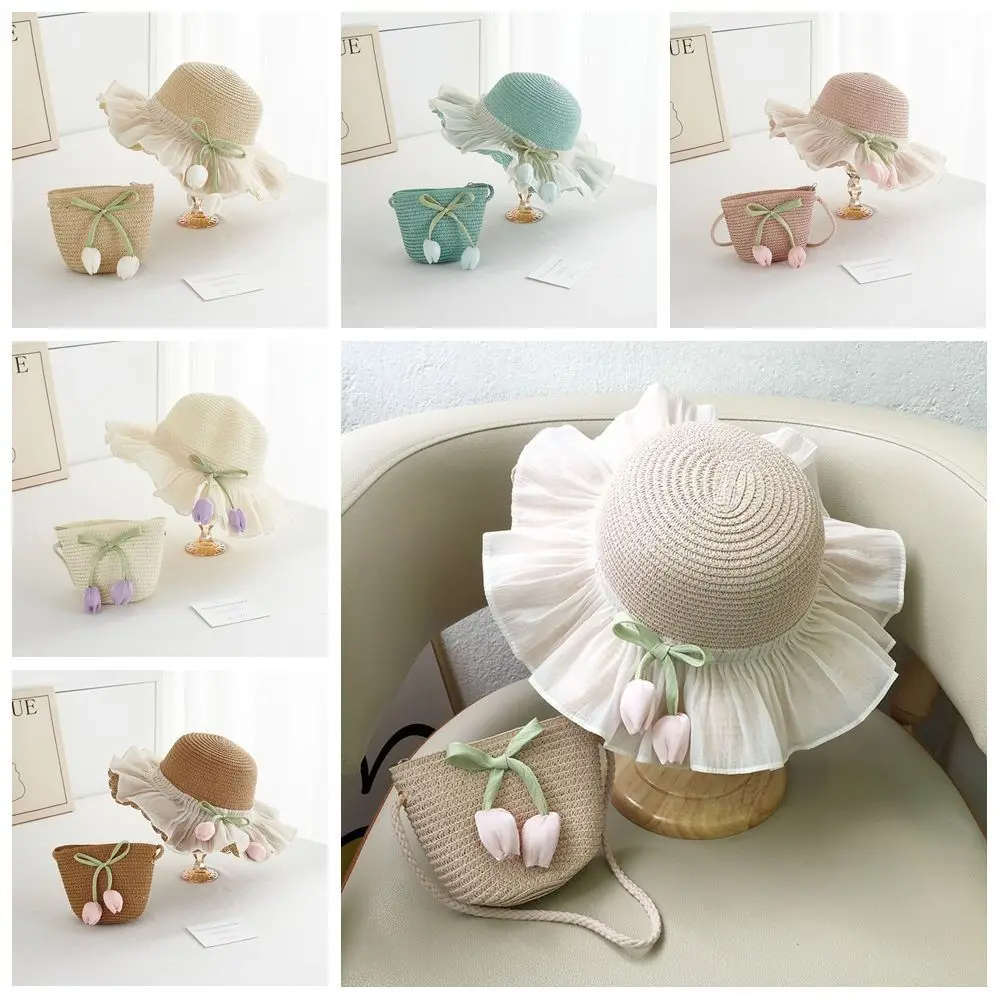 with Same Style Crossbody Bag Tulip Straw Sun Hat Shading Hat Anti-UV Sun Hat Girls Bucket Hat Fisherman Cap Foldable
with Same Style Crossbody Bag Tulip Straw Sun Hat Shading Hat Anti-UV Sun Hat Girls Bucket Hat Fisherman Cap Foldable
