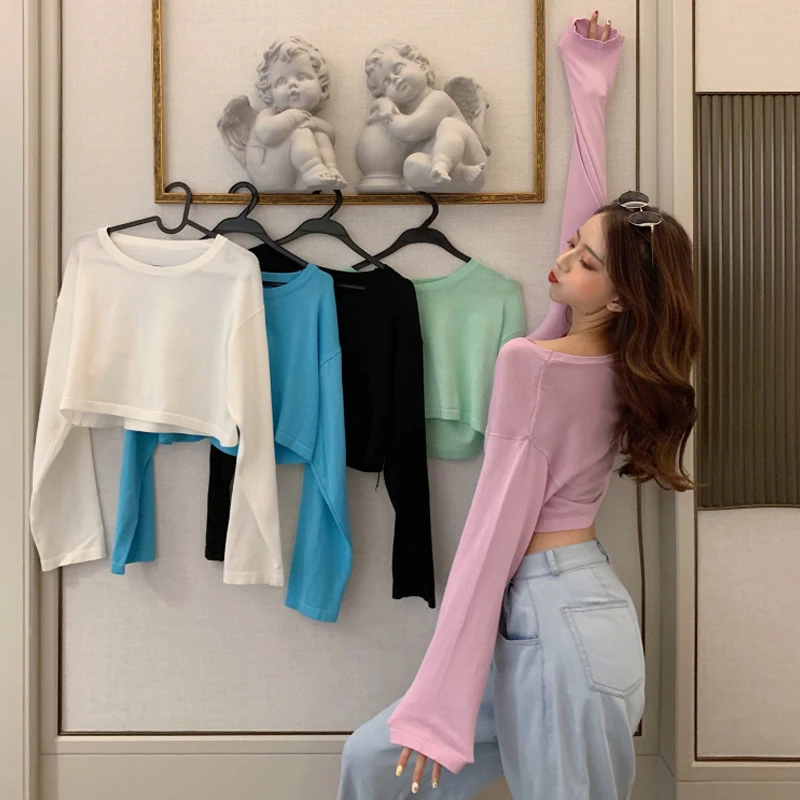 Short Thin Street Dance Jazz Dance Women's T-shirt Versatile Crop Top for 18-25 Years Old Women in 2019 Autumn Season
Short Thin Street Dance Jazz Dance Women's T-shirt Versatile Crop Top for 18-25 Years Old Women in 2019 Autumn Season