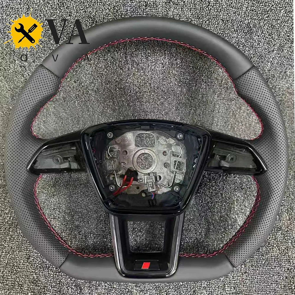 Для настройки Audi A6 C8 RS6 Полуперфорированный кожаный руль из углеродного волокна с красной линией и подогревом
Для настройки Audi A6 C8 RS6 Полуперфорированный кожаный руль из углеродного волокна с красной линией и подогревом