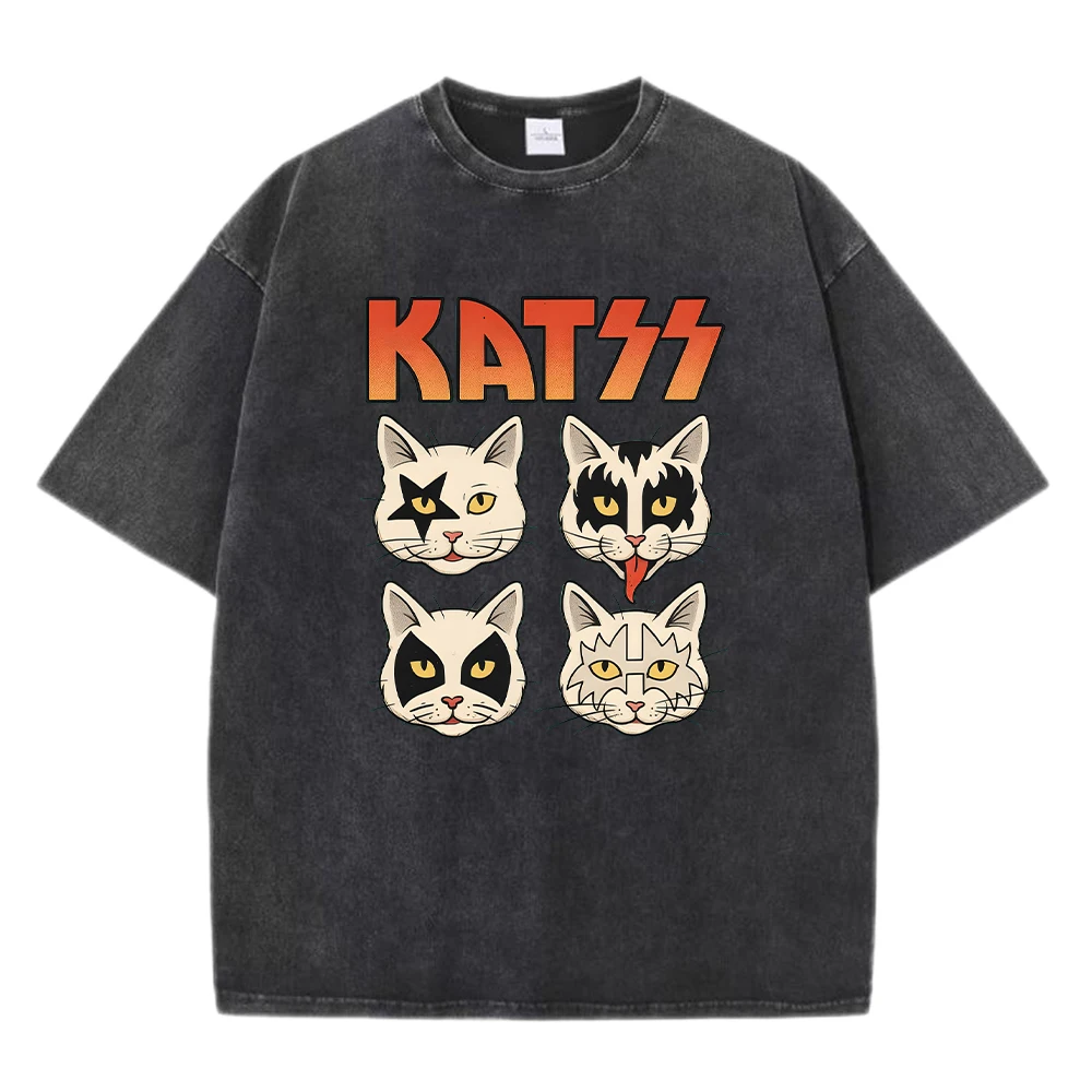 Kiss Rock And Roll Print Man'S Washed T Shirt Summer O-Neck Oversize Short Sleeve Cotton Soft Clothes Casual Fashion T-Shirt
Kiss Rock And Roll Print Man'S Washed T Shirt Summer O-Neck Oversize Short Sleeve Cotton Soft Clothes Casual Fashion T-Shirt