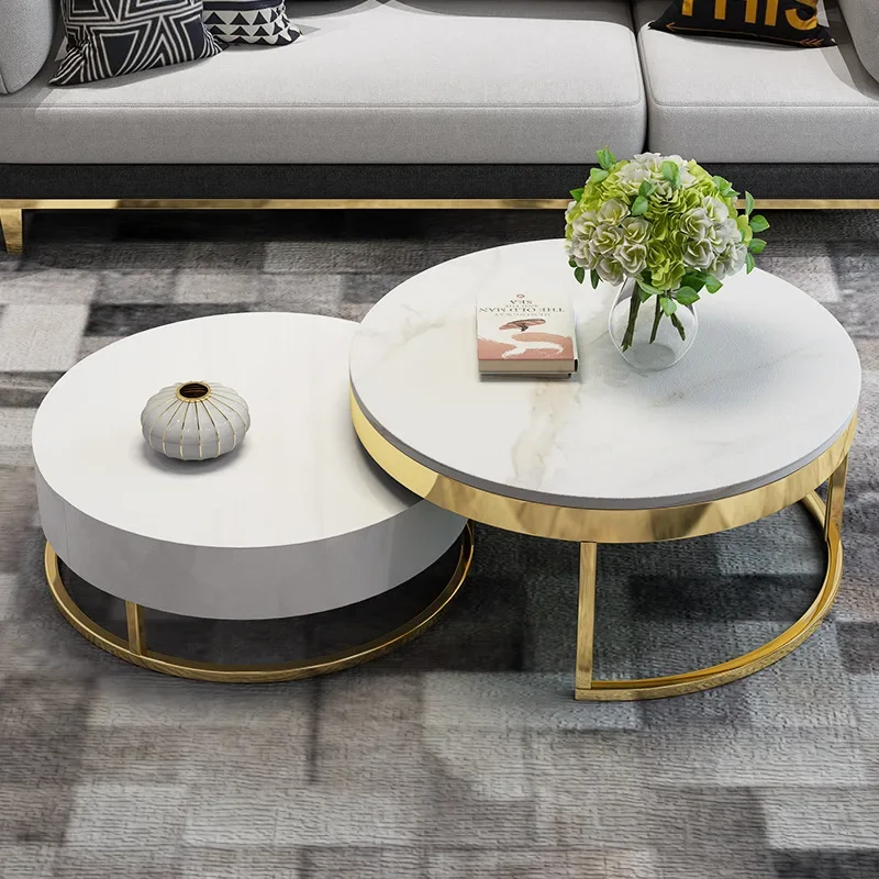 Light luxury marble stainless steel coffee table, simple and modern internet celebrity creative coffee table
Light luxury marble stainless steel coffee table, simple and modern internet celebrity creative coffee table