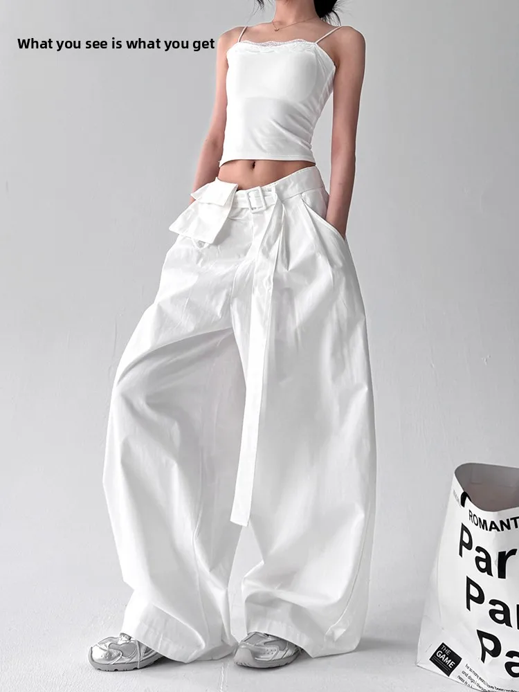 Летние брюки 2025 года с высокой талией, прямые, в рабочем стиле, для женщин, больших размеров, ретро, спортивные, повседневные, широкие, для поездок на работу
Летние брюки 2025 года с высокой талией, прямые, в рабочем стиле, для женщин, больших размеров, ретро, спортивные, повседневные, широкие, для поездок на работу