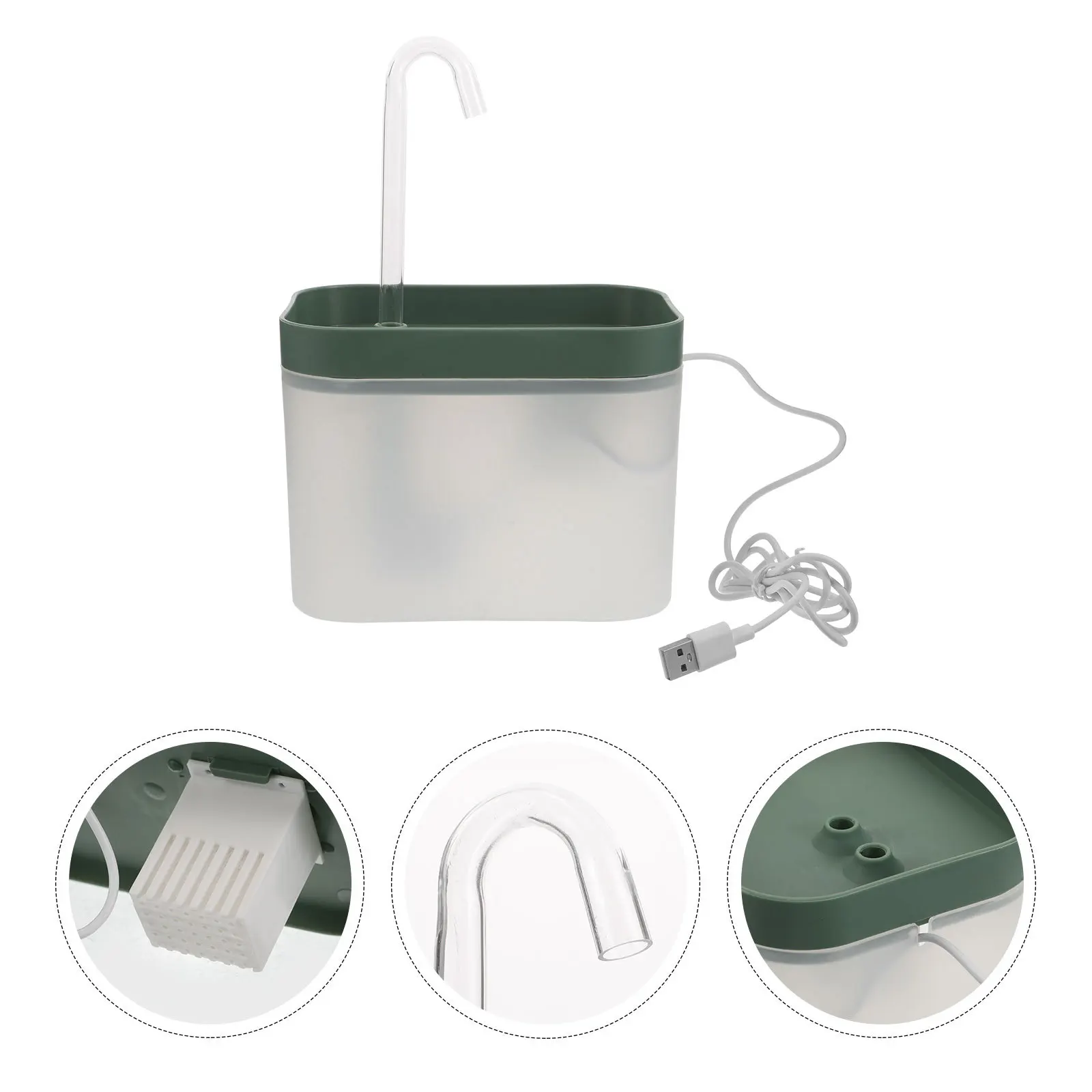 1.5L Automatic Cat Water Fountain Usb Powered Silent Pet Drinking Dispenser For Cats Small Dogs High Capacity Flowing Waterer
1.5L Automatic Cat Water Fountain Usb Powered Silent Pet Drinking Dispenser For Cats Small Dogs High Capacity Flowing Waterer