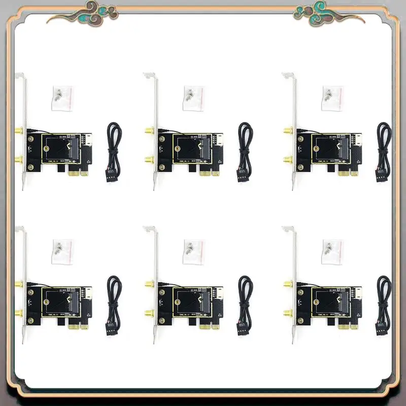 Прочная карта-адаптер сетевой карты 6X NGFF M.2 к PCIE Карта адаптера PCIE поддерживает беспроводная сетевая карта NGFF M.2
Прочная карта-адаптер сетевой карты 6X NGFF M.2 к PCIE Карта адаптера PCIE поддерживает беспроводная сетевая карта NGFF M.2