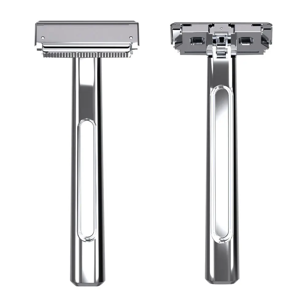 RZACLEA 20T 3.0 Glide Pro Advanced 2 Half Blade Shaving Razor Stainless Steel Eco-Friendly Safety Shave Shaver for Men & Women
RZACLEA 20T 3.0 Glide Pro Advanced 2 Half Blade Shaving Razor Stainless Steel Eco-Friendly Safety Shave Shaver for Men & Women