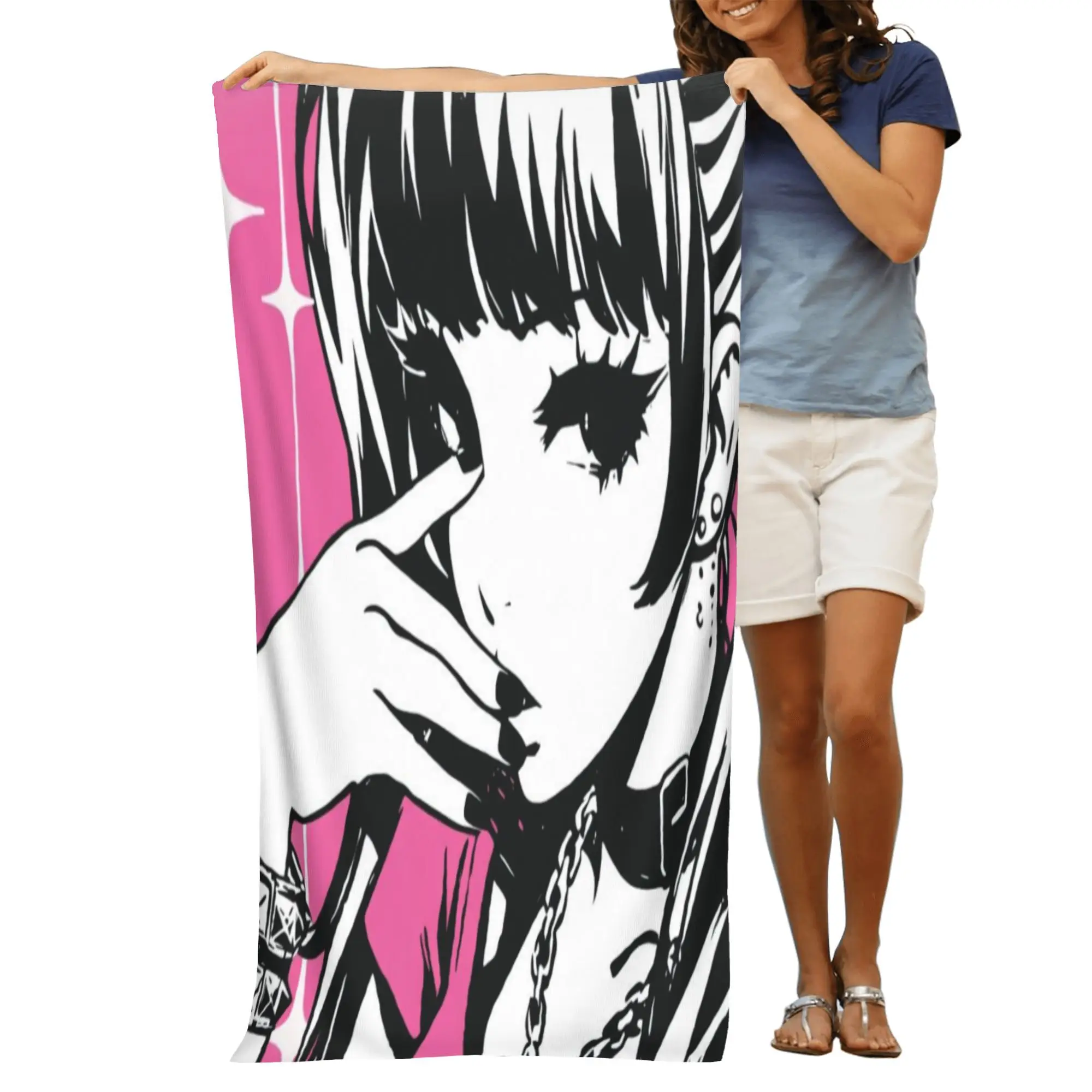 Anime Manga Style Beach Towel Microfiber Bath Towel for Summer Vacation Poolside Spa Decor Absorbent Quick Dry Graphic Print Tre
Anime Manga Style Beach Towel Microfiber Bath Towel for Summer Vacation Poolside Spa Decor Absorbent Quick Dry Graphic Print Tre
