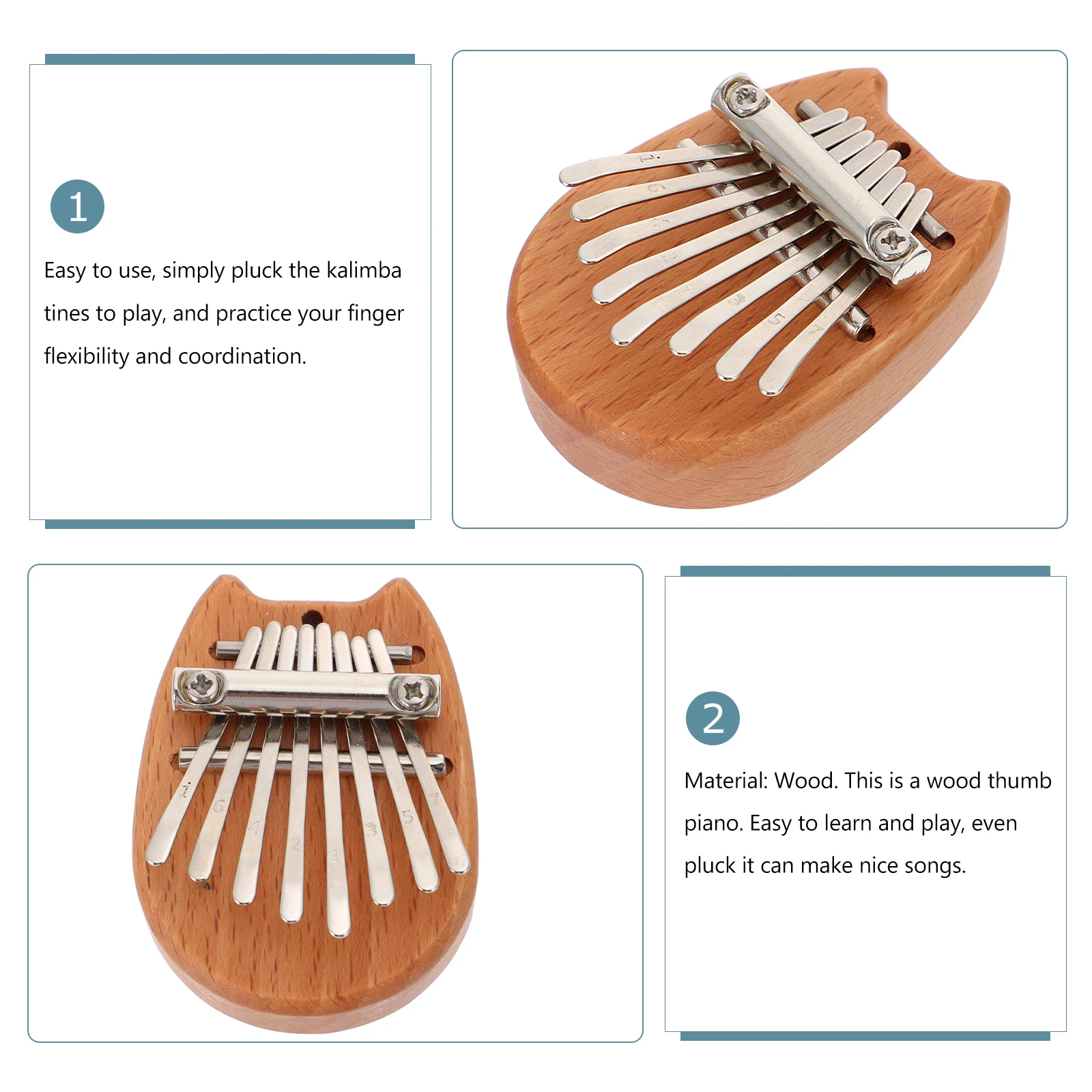 Wooden Chinchilla Thumb Piano Tuning Folding Musical Instruments Fortepian Accessories Kalimba Finger Plate Child 17 Keys
Wooden Chinchilla Thumb Piano Tuning Folding Musical Instruments Fortepian Accessories Kalimba Finger Plate Child 17 Keys