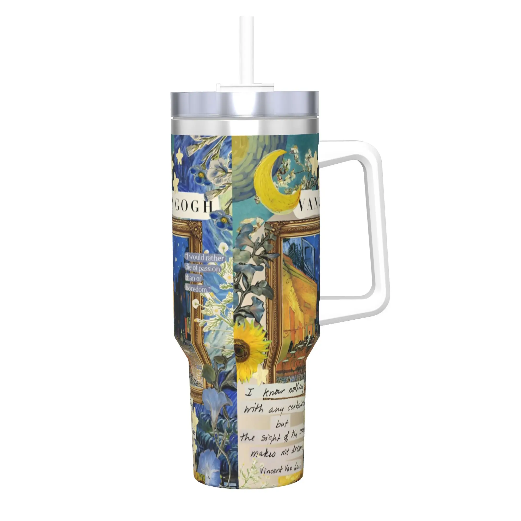 40oz Van Gogh Art Oil Paintings Vacuum Insulated Tumbler Sunflowers Starry Night Straw Lid Mug Water Bottle Cup Gift Portable
40oz Van Gogh Art Oil Paintings Vacuum Insulated Tumbler Sunflowers Starry Night Straw Lid Mug Water Bottle Cup Gift Portable