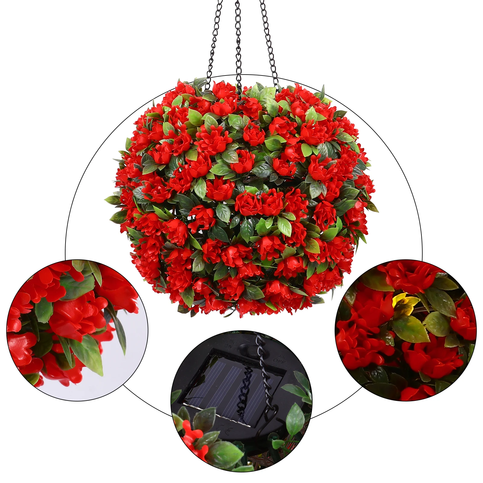 Solar Flower Lamp Red LED Solar Light for Outdoor Garden Decoration Outdoor Decorative Lamp Hanging Warm Lawn
Solar Flower Lamp Red LED Solar Light for Outdoor Garden Decoration Outdoor Decorative Lamp Hanging Warm Lawn