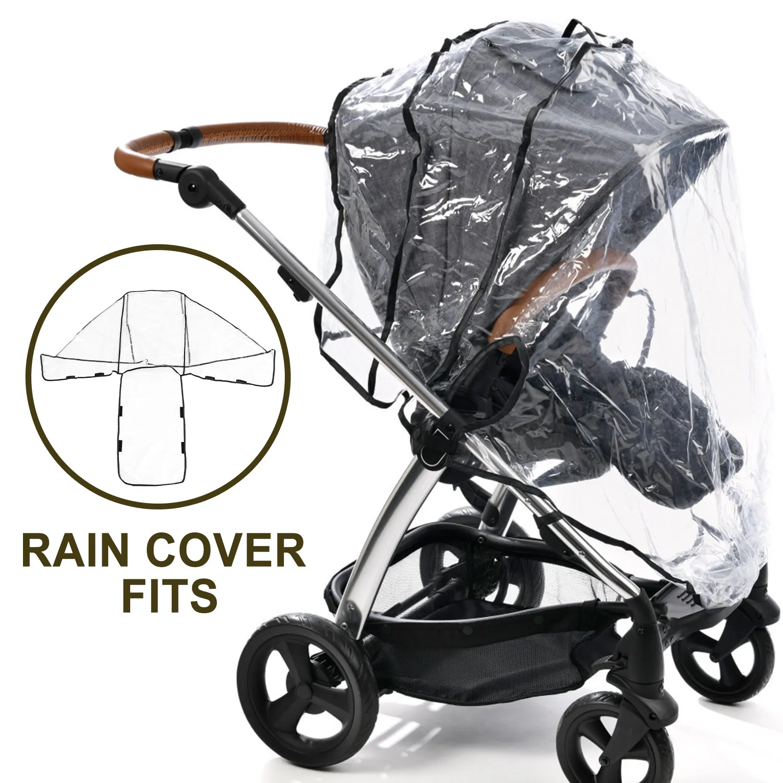 Double Stroller Rain Cover Big Size Universal Windproof Eva Protective Cover for Double Pram Front Rear Seat Baby Carriage
Double Stroller Rain Cover Big Size Universal Windproof Eva Protective Cover for Double Pram Front Rear Seat Baby Carriage