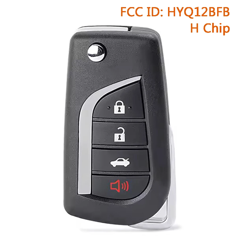 KEYECY HYQ12BFB H Chip Remote Car Key Fob for Toyota Camry 2018 2019 2020 2021 2022 2023 315MHz 89070-06790 TOY48/ TOY43 Blade
KEYECY HYQ12BFB H Chip Remote Car Key Fob for Toyota Camry 2018 2019 2020 2021 2022 2023 315MHz 89070-06790 TOY48/ TOY43 Blade