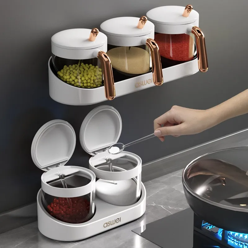 Kitchen Wall-Mounted Seasoning Container Home Use Storage Jar for Salt And Flavoring Plastic Hexagonal Shaped Spice Bottle Set
Kitchen Wall-Mounted Seasoning Container Home Use Storage Jar for Salt And Flavoring Plastic Hexagonal Shaped Spice Bottle Set