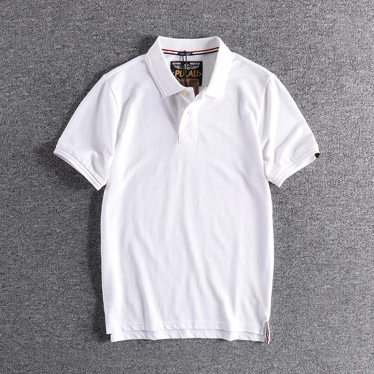 Summer New American Retro Short-sleeved Lapel Solid Color Polo Shirt Men's Fashion 100% Cotton Washed Yonth Casual Business Tops
Summer New American Retro Short-sleeved Lapel Solid Color Polo Shirt Men's Fashion 100% Cotton Washed Yonth Casual Business Tops