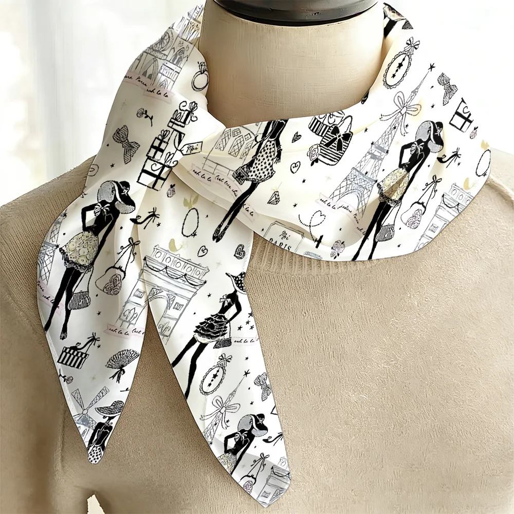 Hand drawn cityscapeof Paris Bandana, Soft Fashion Headscarf, Multipurpose Shawl Neck Scarf for Daily, Business & Casual Outfits
Hand drawn cityscapeof Paris Bandana, Soft Fashion Headscarf, Multipurpose Shawl Neck Scarf for Daily, Business & Casual Outfits