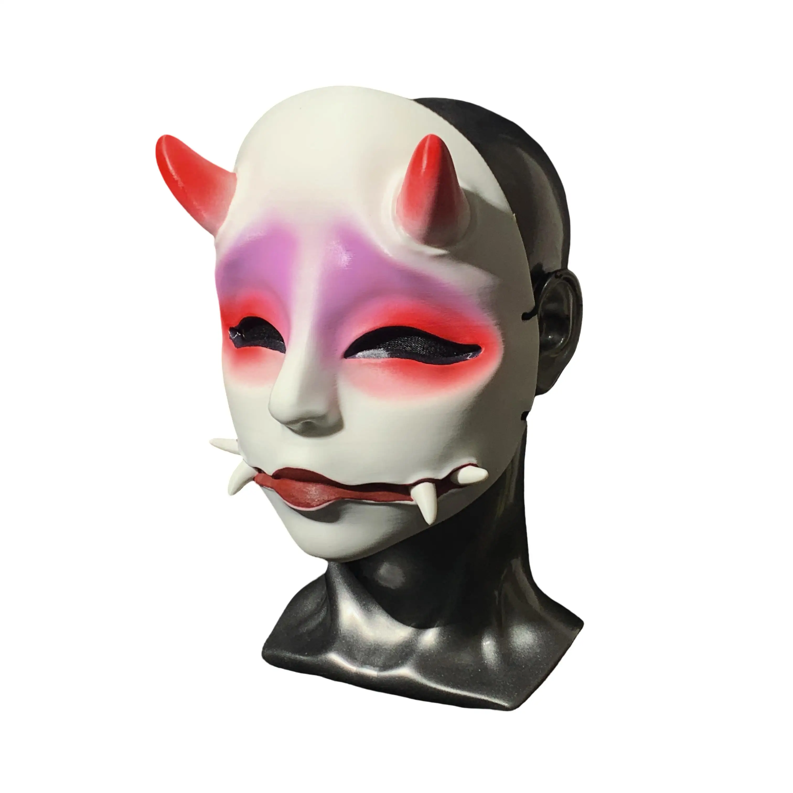 Японская традиционная маска Shuten Doji Hannya Oni Demon, анфас, Хэллоуин, косплей, реквизит для вечеринки ужасов 
Японская традиционная маска Shuten Doji Hannya Oni Demon, анфас, Хэллоуин, косплей, реквизит для вечеринки ужасов