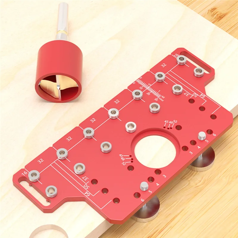 A96I-2In1 Door Handle Shelf Pin Drilling Guide Jig Woodworking Hinge Drilling Locator Hinged Cabinet Door Hole Puncher Jig
A96I-2In1 Door Handle Shelf Pin Drilling Guide Jig Woodworking Hinge Drilling Locator Hinged Cabinet Door Hole Puncher Jig