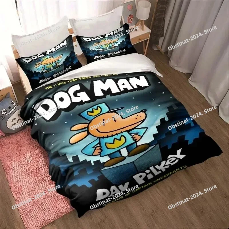 DOG MAN Cute Cartoon Pattern Bedding Set Duvet Cover Set Single Double Bed King Size Bed Set Adult Boys Bedroom Anime Sheet
DOG MAN Cute Cartoon Pattern Bedding Set Duvet Cover Set Single Double Bed King Size Bed Set Adult Boys Bedroom Anime Sheet