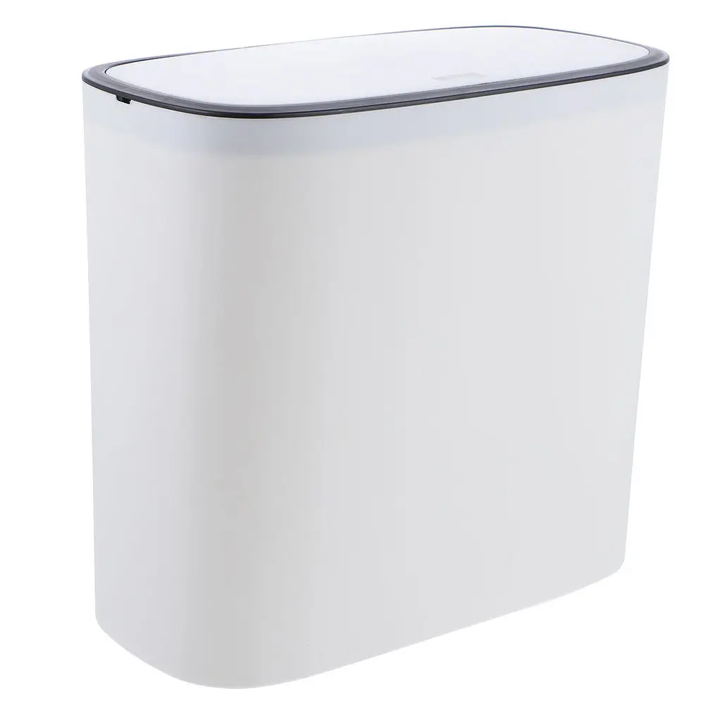 Lidded Trash Can Press Top Design White Plastic Waste Bin for Living Room Bathroom 8 Liter Household Garbage Holder
Lidded Trash Can Press Top Design White Plastic Waste Bin for Living Room Bathroom 8 Liter Household Garbage Holder