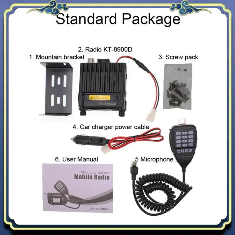 Portable Top KT-8900D 25W Dual Band Quad Display 136-174And400-480Mhz Large LCD Display Mobile Radio KT8900D
Portable Top KT-8900D 25W Dual Band Quad Display 136-174And400-480Mhz Large LCD Display Mobile Radio KT8900D