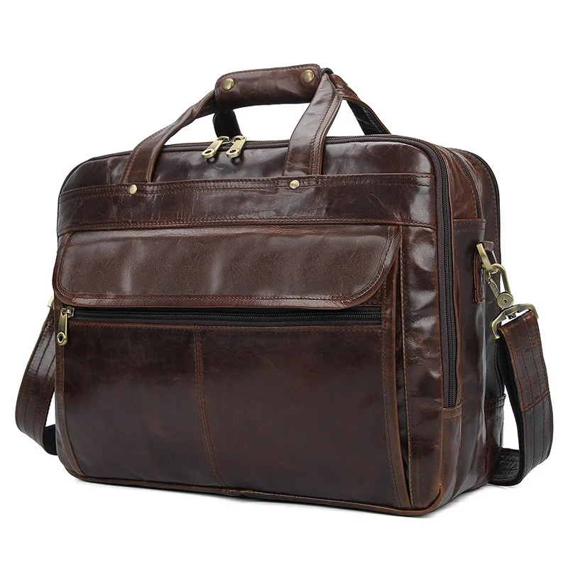 Men Wax Leather Bag Large Capacity Genuine Cowhide Casual Crossbody Shoulder Laptop Business Briefcase
Men Wax Leather Bag Large Capacity Genuine Cowhide Casual Crossbody Shoulder Laptop Business Briefcase