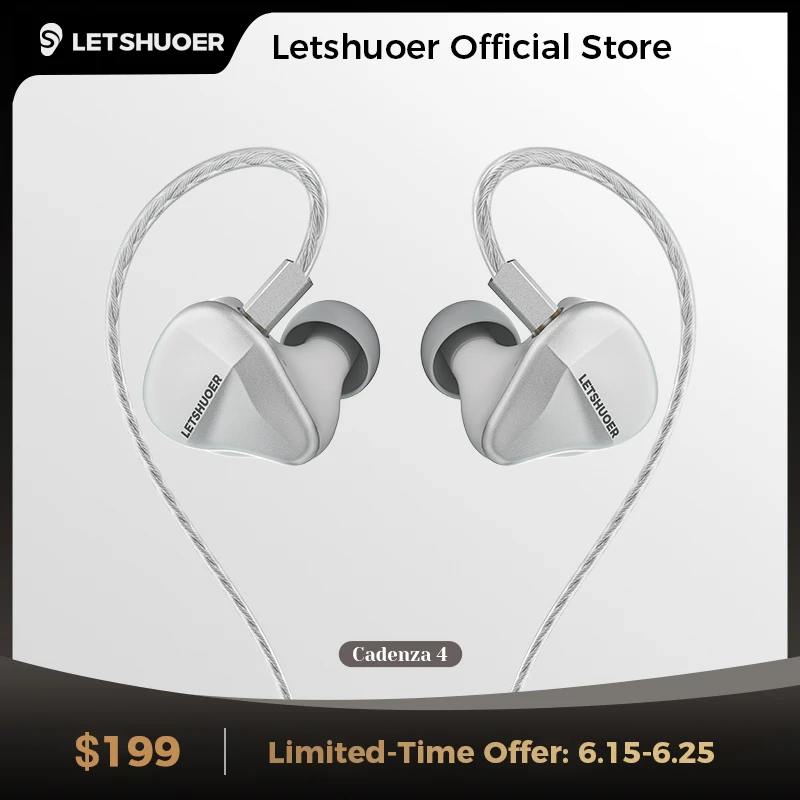 LETSHUOER Cadenza4 Проводные Hi-Fi наушники IEM с бериллиевым покрытием DD BA гибридные высокоточные Внутриканальные наушники с мониторингом
LETSHUOER Cadenza4 Проводные Hi-Fi наушники IEM с бериллиевым покрытием DD BA гибридные высокоточные Внутриканальные наушники с мониторингом