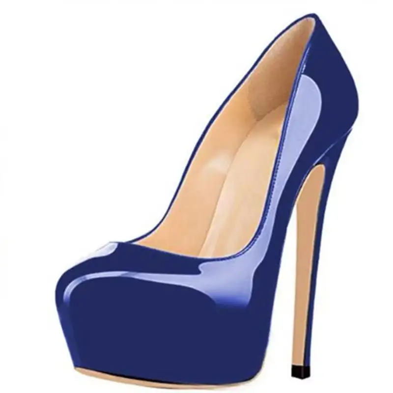 DIZHUANG shoes Fashionable women's high heels. About 15cm heel height. Round toe high heels. Four season women's shoes. 34-46
DIZHUANG shoes Fashionable women's high heels. About 15cm heel height. Round toe high heels. Four season women's shoes. 34-46
