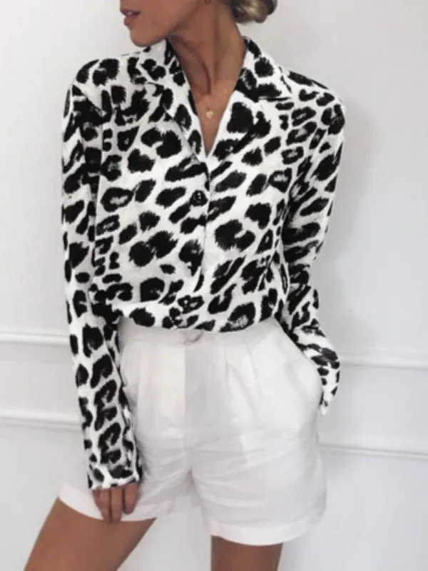 Faionable Leopard Print Long Sve Chiffon irt Street Sle Прямой крой Лоскутный воротник в стиле вестерн на пуговицах Весенние женские...
Faionable Leopard Print Long Sve Chiffon irt Street Sle Прямой крой Лоскутный воротник в стиле вестерн на пуговицах Весенние женские...