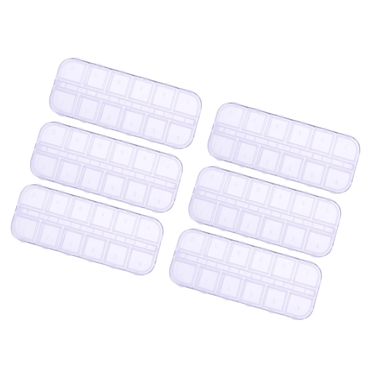 6Pcs Storage Plastic Containers Medicine Organizer Holder 12 Grids Jewelry Organizer Transparent Medicine Holder Eco Friendly
6Pcs Storage Plastic Containers Medicine Organizer Holder 12 Grids Jewelry Organizer Transparent Medicine Holder Eco Friendly