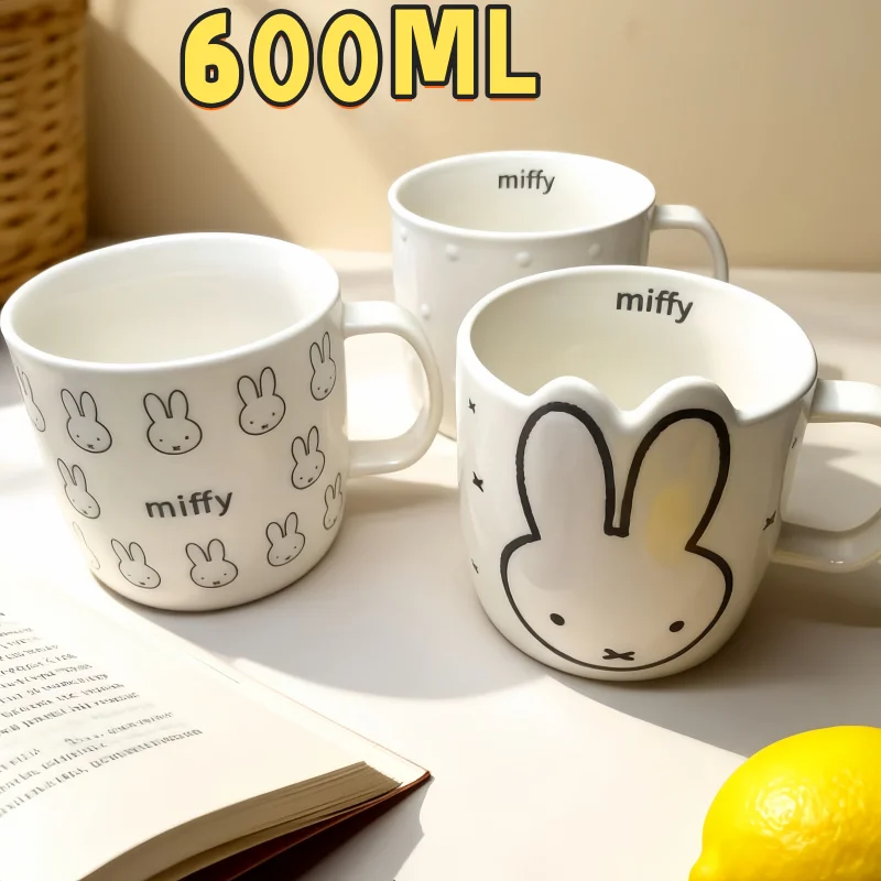600ML Cartoon Miffy Ceramic Cup Kawaii Rabbit Ins Style High Quality Large Capacity Milk Coffee Cups Student Water Cup Gifts
600ML Cartoon Miffy Ceramic Cup Kawaii Rabbit Ins Style High Quality Large Capacity Milk Coffee Cups Student Water Cup Gifts