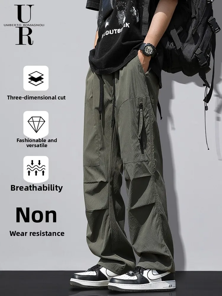 Мужские летние тонкие повседневные рабочие брюки прямого кроя, дышащие, износостойкие, свободного кроя, для активного отдыха, из полиэфирного волокна
Мужские летние тонкие повседневные рабочие брюки прямого кроя, дышащие, износостойкие, свободного кроя, для активного отдыха, из полиэфирного волокна